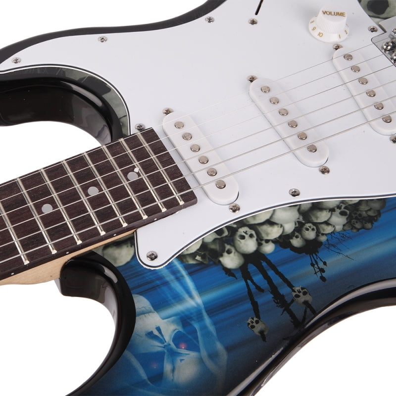 Glarry GST-E Rosewood Fingerboard Electric Guitar Blue