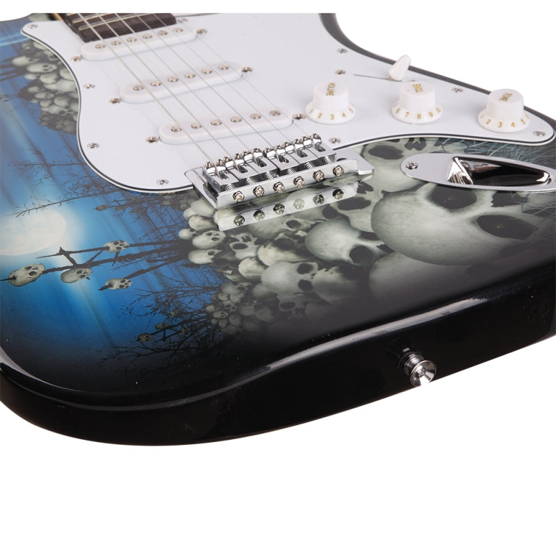 Glarry GST-E Rosewood Fingerboard Electric Guitar Blue
