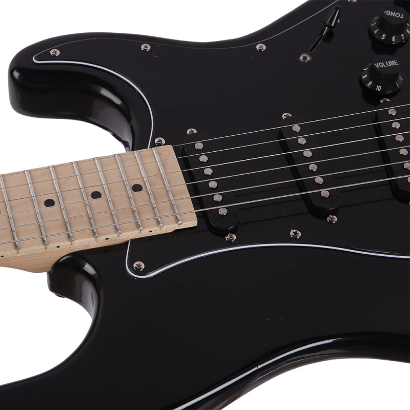 Glarry GST Electric Guitar - Black