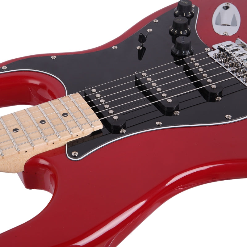 Glarry GST Electric Guitar w/20W Amplifier - Red