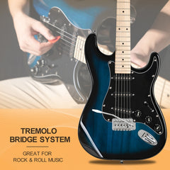 Glarry GST Electric Guitar - Blue