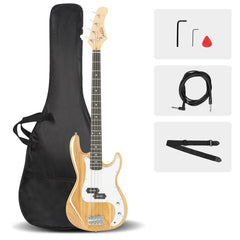 Glarry GP Electric Bass Guitar - Burlywood
