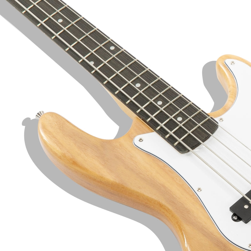 Glarry GP Electric Bass Guitar - Burlywood