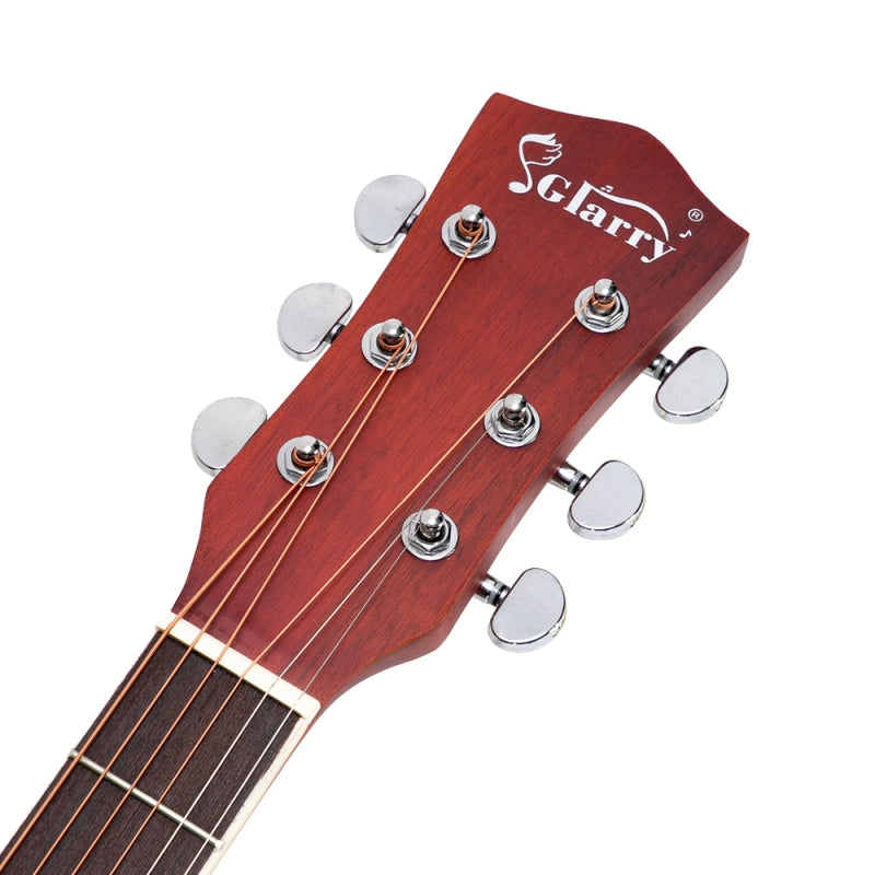 Glarry GT501 40 Inch Cutaway Auditorium Acoustic Guitar Matte Spruce Front Folk - Burlywood