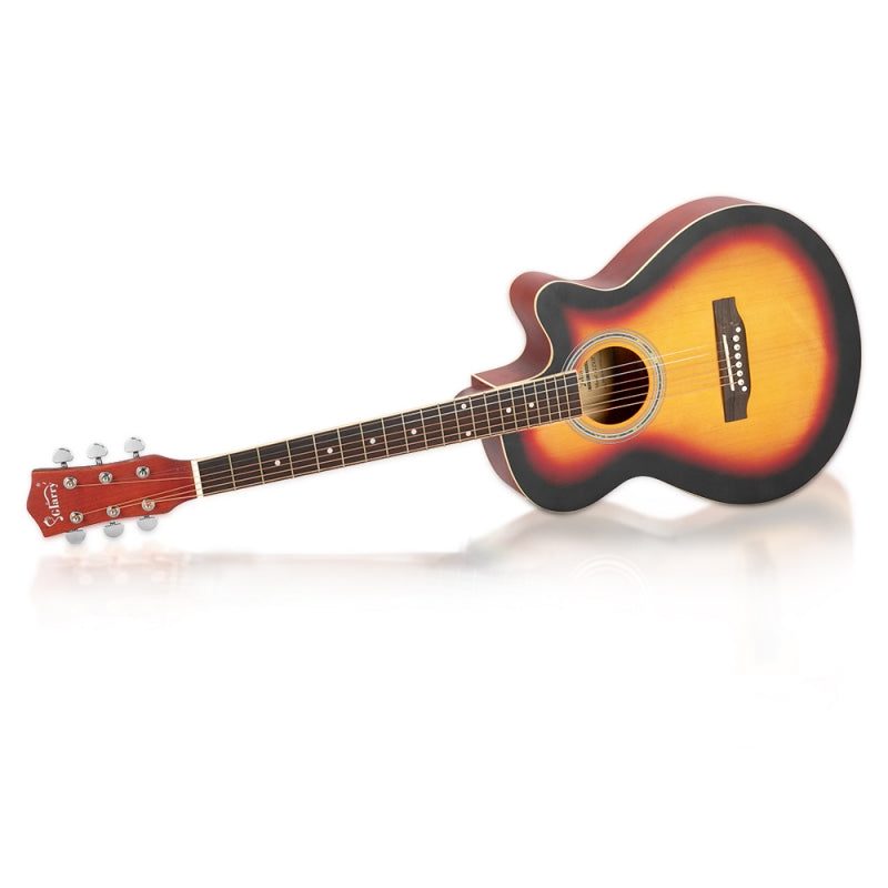 Glarry GT501 40 Inch Cutaway Auditorium Acoustic Guitar Matte Spruce Front Folk - Sunset