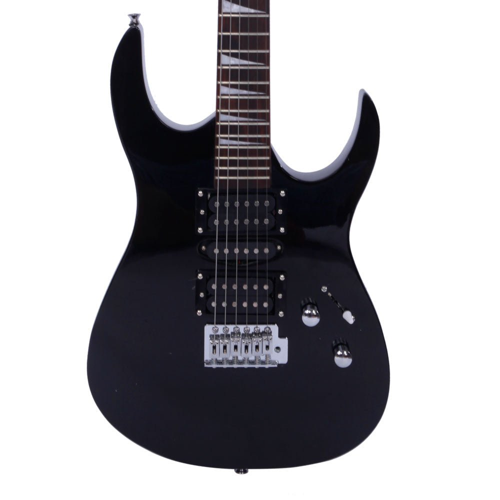 Szzzp Novice Entry Level 170 Electric Guitar HSH Pickup Bag Strap Paddle Rocker Cable Wrench Tool - Black