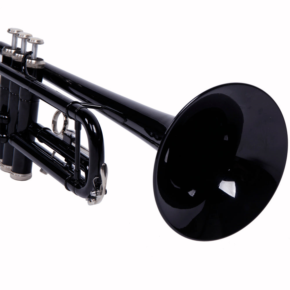 Szzzp Nickel Plating Trumpet Gloves Set Black