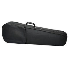 Durable Cloth Fluff Triangle Shape Case with Silver Gray Lining for 4/4 Violin Black