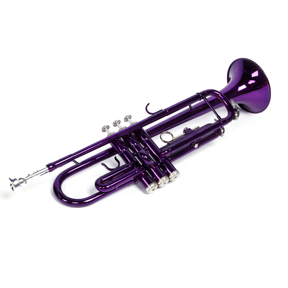 Szzzp Brass B Flat Trumpet Violet