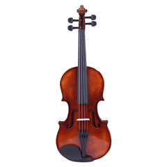 GV201 4/4 Classic Solid Wood Violin Case Bow Violin Strings Rosin Shoulder Rest Electronic Tuner