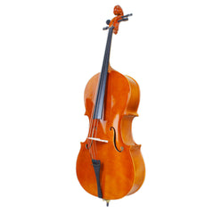 4/4 Wood Cello Bag Bow Rosin Bridge Natural