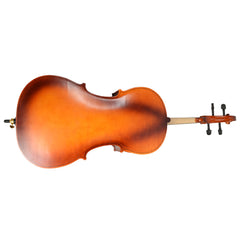 4/4 Acoustic Cello   Case   Bow   Rosin Wood Color