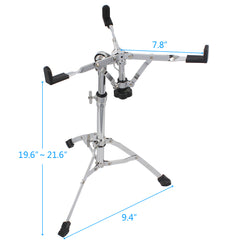 Szzzp Chrome Plated Dumb Snare Drum Stand Tripod Silver
