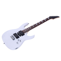 No logo Novice Entry Level 170 Electric Guitar HSH Pickup   Bag   Strap   Paddle   Rocker   Cable   Wrench Tool White