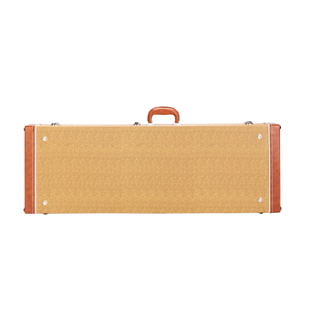 High Grade Electric Guitar Square Hard Case for GST GTL 170 SG and Burning fire Style Flat Yellow