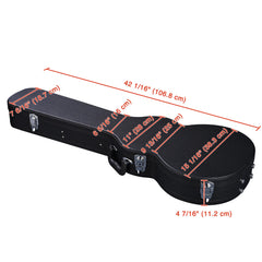 Guitar Hard Case for Acoustic Guitar  made of hard plywood wrapped in PU leather