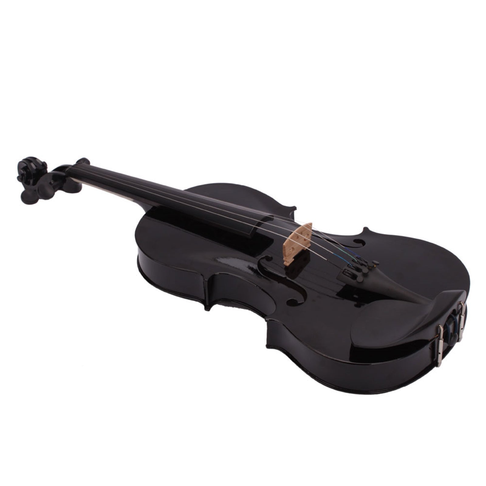 Szzzp 4/4 Acoustic Violin Case Bow Rosin Black