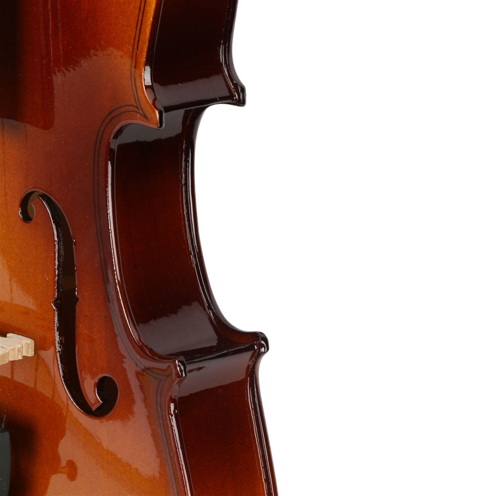 Szzzp 1/2 Acoustic Violin Case Bow Rosin Natural