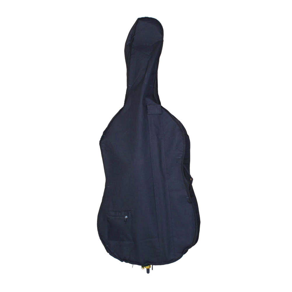 Szzzp 4/4 Wood Cello Bag Bow Rosin Bridge Black