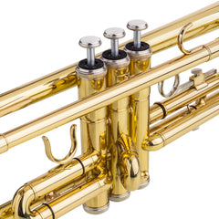 Szzzp Drop B Tone Adjustable Trumpet Gloves Set Plaint Golden