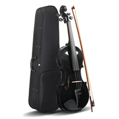 Szzzp Full Size 4/4 Violin Set for Adults Beginners Students with Hard Case,Violin Bow,Shoulder Rest,Rosin,Extra Strings and Sordine