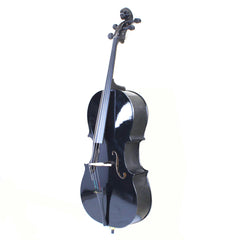 Szzzp 4/4 Wood Cello Bag Bow Rosin Bridge Black