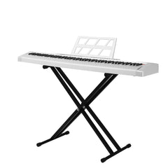 Szzzp GPP-105 88 Key Full Size Semi-Weighted Standard Keyboards Digital Piano with Dual-tube X-Shape Stand, MIDI Bluetooth, Headphone