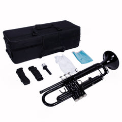 Szzzp Nickel Plating Trumpet Gloves Set Black