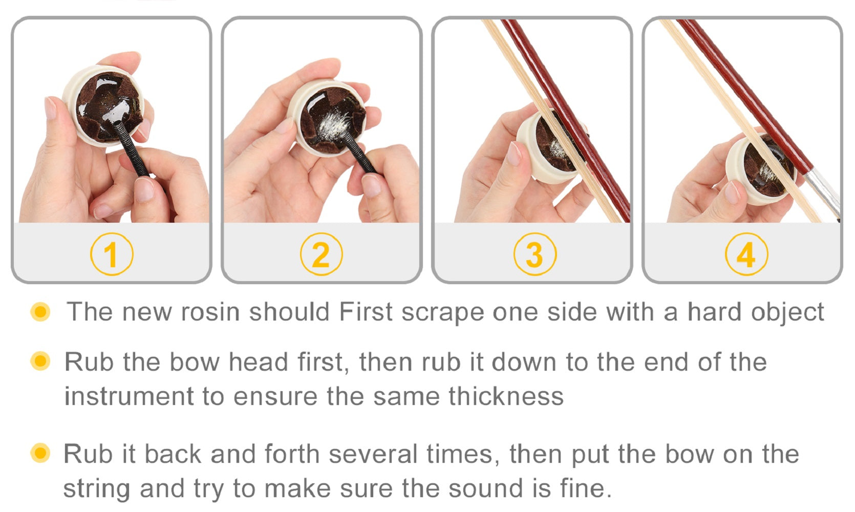 Szzzp 4/4 Retro Style Cello Case Bow Rosin