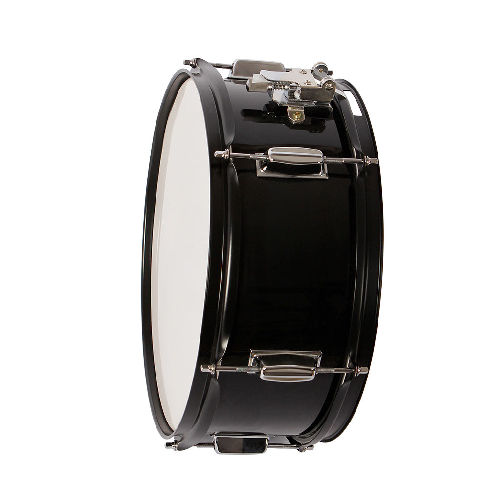 Szzzp 14 x 5.5 inches Professional Marching Snare Drum & Drum Stick & Strap & Wrench Kit Black