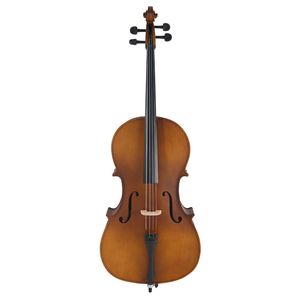 Szzzp 4/4 Acoustic Cello Case Bow Rosin Wood