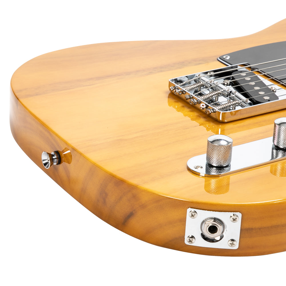 Szzzp Maple Fingerboard GTL Electric Guitar SS Pickup Transparent Yellow