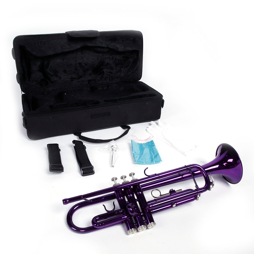 Szzzp Brass B Flat Trumpet Violet