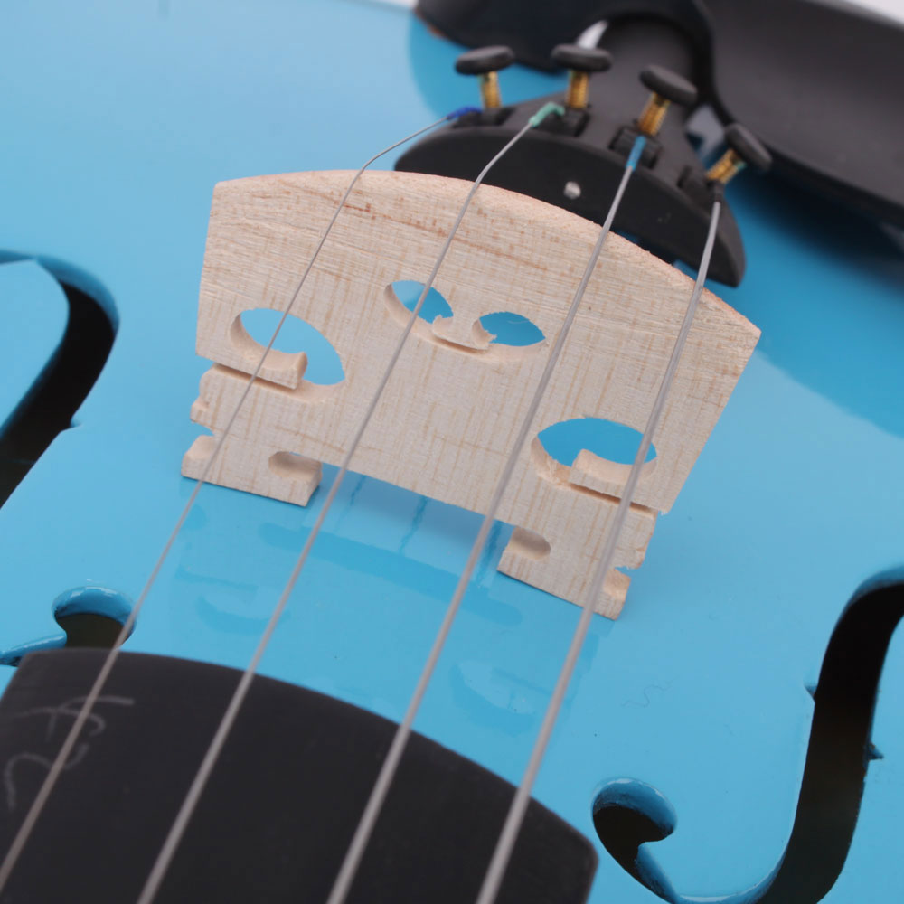 Szzzp 4/4 Acoustic Violin Case Bow Rosin - Blue