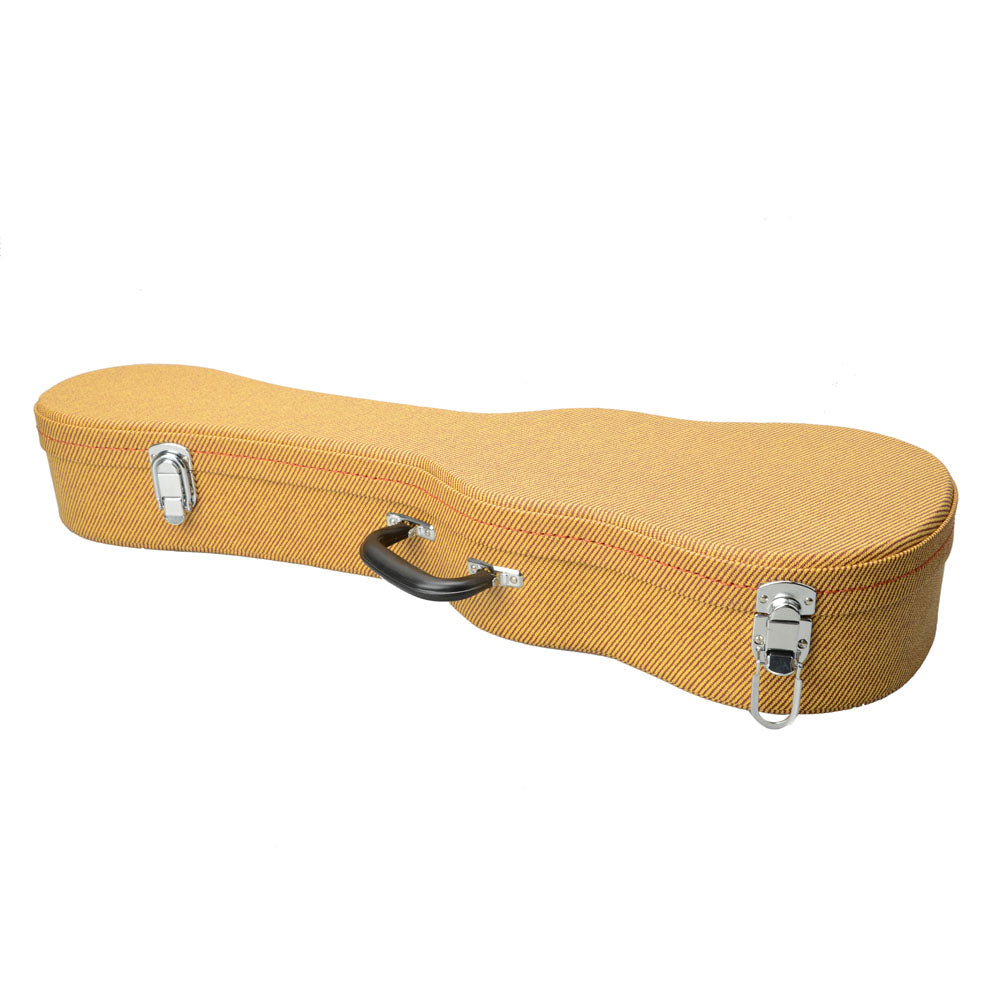 Szzzp 26" Top Grade Tenor Leather Ukulele Case -Yellow