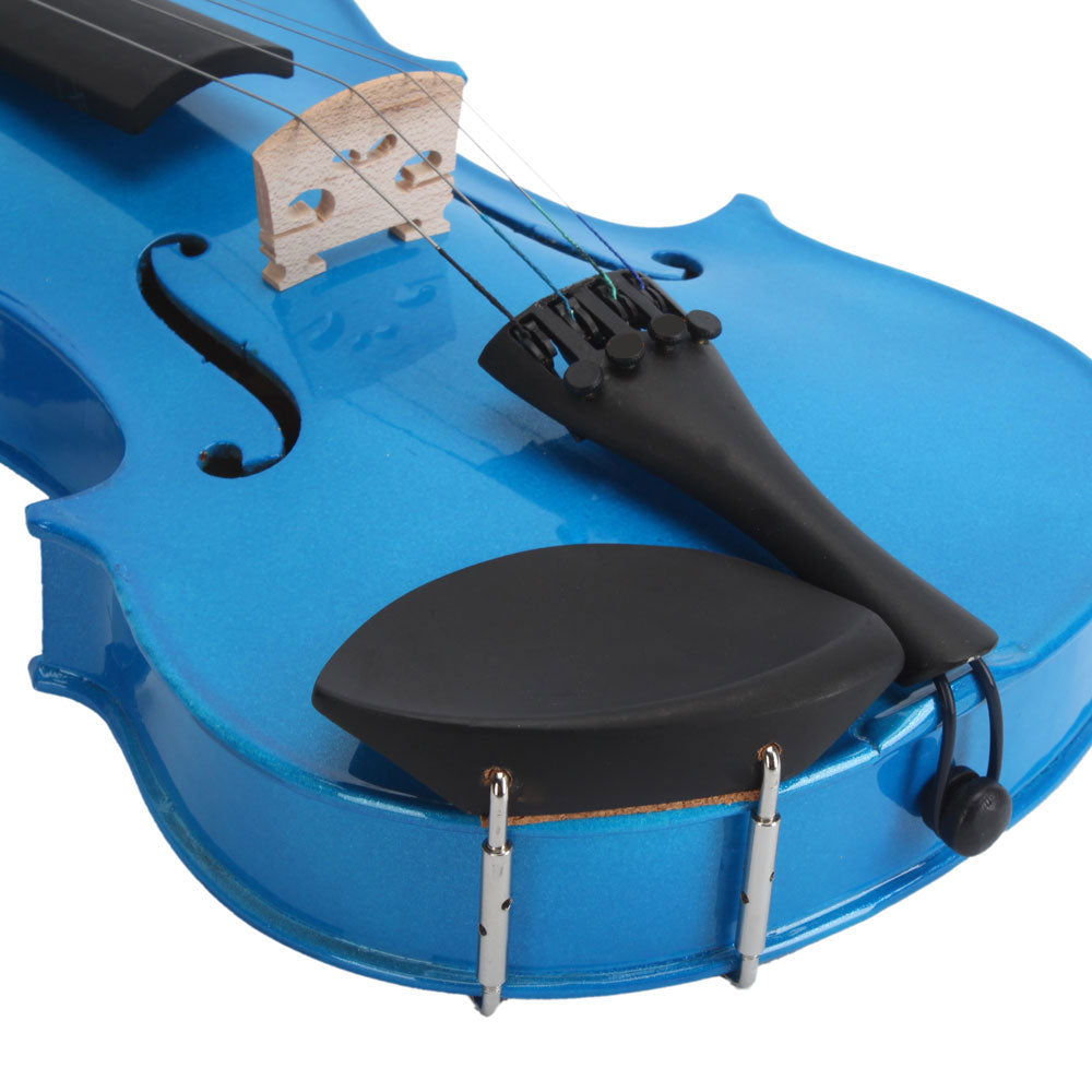 Szzzp 4/4 Acoustic Violin Case Bow Rosin Dark Blue