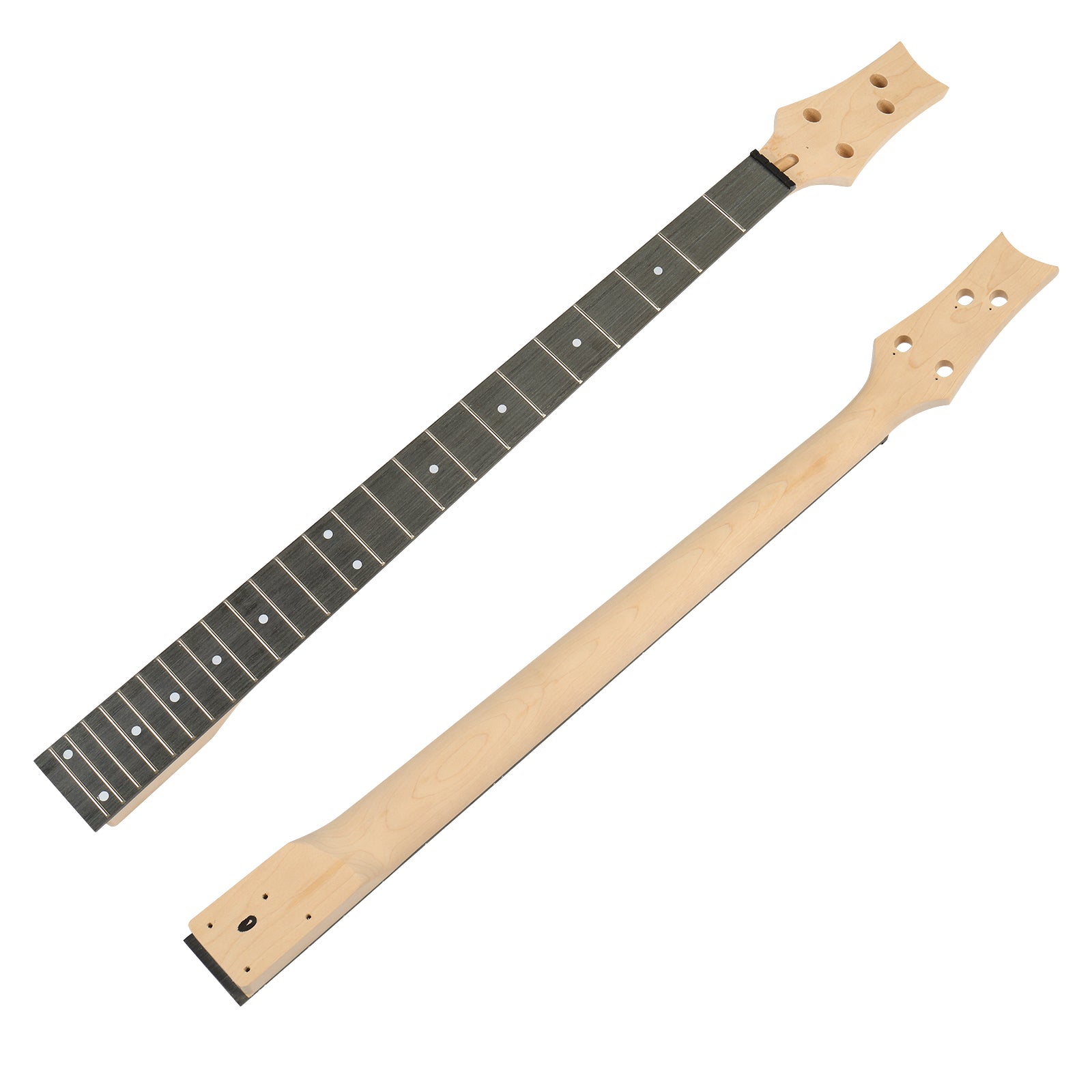 Szzzp DIY 4 String IB Style Electric Bass Guitar Kits with Mahogany Body, Maple Neck and Accessories