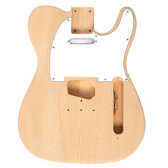 Szzzp DIY 6 String TL Style Electric Guitar Kits with Mahogany Body, Maple Neck and Accessories