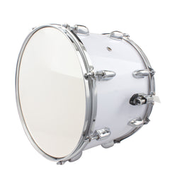 Szzzp 14 x10 inches Marching Drum Drumsticks Key Strap White