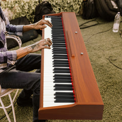 Szzzp GPP-107 88 Key Full Size Semi-Weighted Standard Keyboards Wooden Digital Piano with Stand,MIDI Bluetooth,Triple Pedals,Headphone and other accessories, Walnut