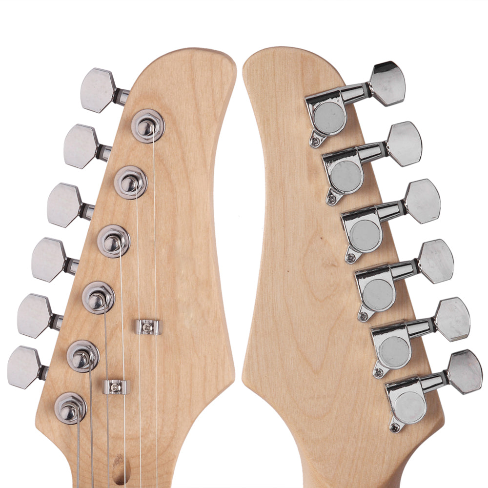 Szzzp Rosewood Fingerboard Electric Guitar Black - White