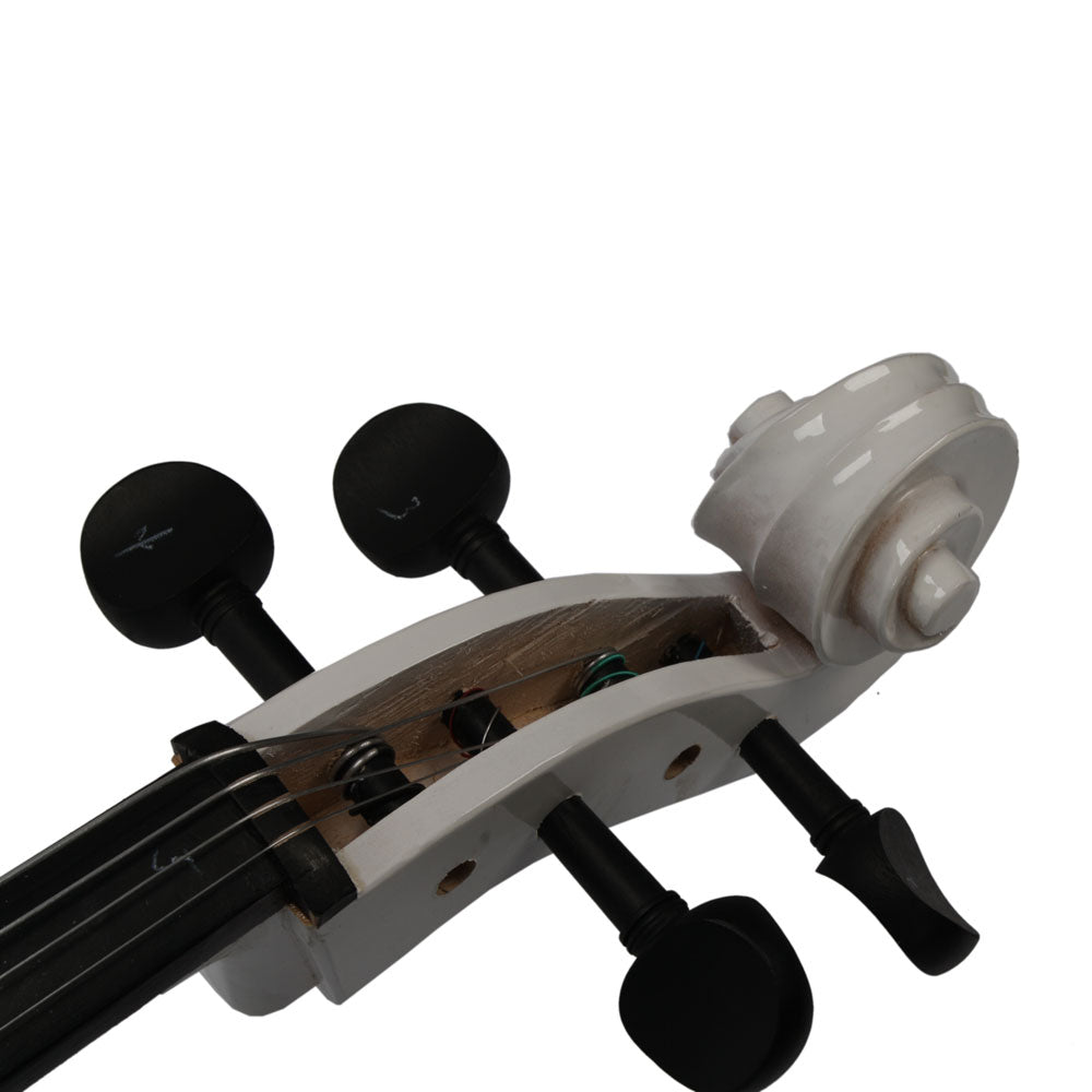 Szzzp 4/4 Wood Cello Bag Bow Rosin Bridge - White