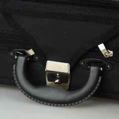 Szzzp Fashion Square Shape Nylon Voilin Bag Black