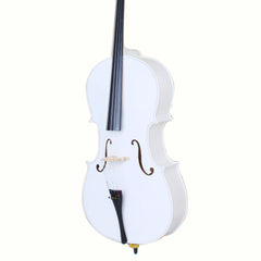Szzzp 4/4 Wood Cello Bag Bow Rosin Bridge - White