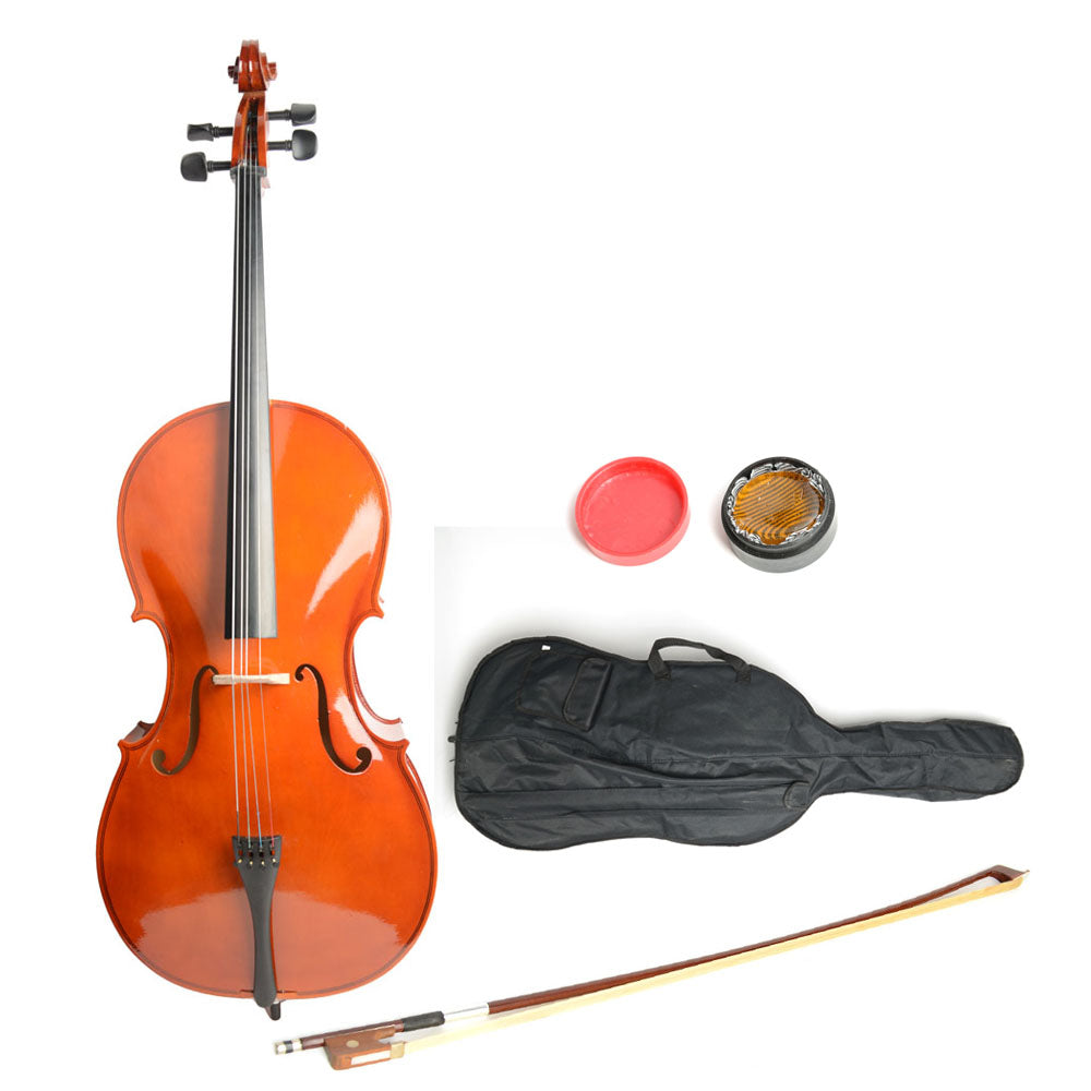 Szzzp 4/4 Retro Style Cello Case Bow Rosin