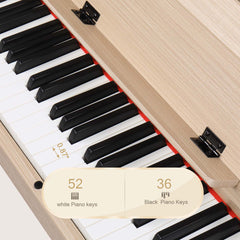 Szzzp 88 Key Standard Full Weighted Keyboards Digital Piano with Metal Stand, Audio and MIDI Bluetooth