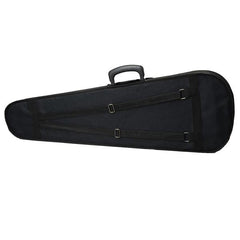Durable Cloth Fluff Triangle Shape Case with Beige Lining for 4/4 Violin Black