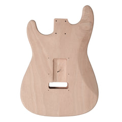 Szzzp DIY 6 String ST Style Electric Guitar Kits with Mahogany Body, Maple Neck and Accessories