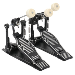 Szzzp Wool Felt Hammer Double Drum Pedal Professional Double Bass Drum Pedal Black