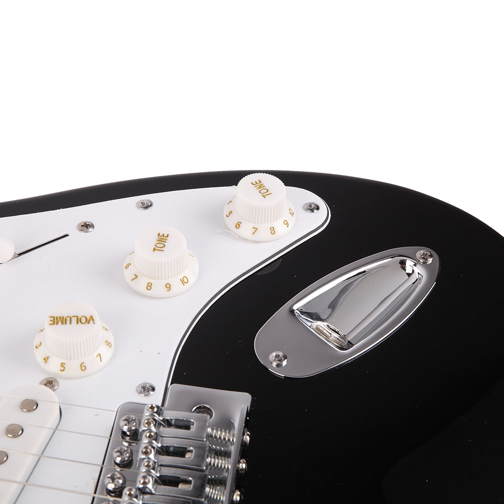 Szzzp Rosewood Fingerboard Electric Guitar Black - White